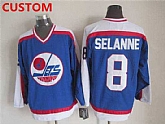 Men's Winnipeg Jets Custom 1979-80 Blue CCM Vintage Throwback Jersey,baseball caps,new era cap wholesale,wholesale hats